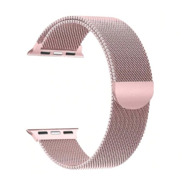 NEW Pink Milanese Magnet Band FOR Apple Watch - Picture 1 of 3